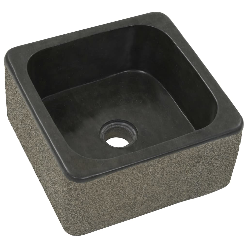 Νιπτήρας Μαύρος 30 x 30 x 15 εκ. από Riverstone - PAKOBAZAAR
