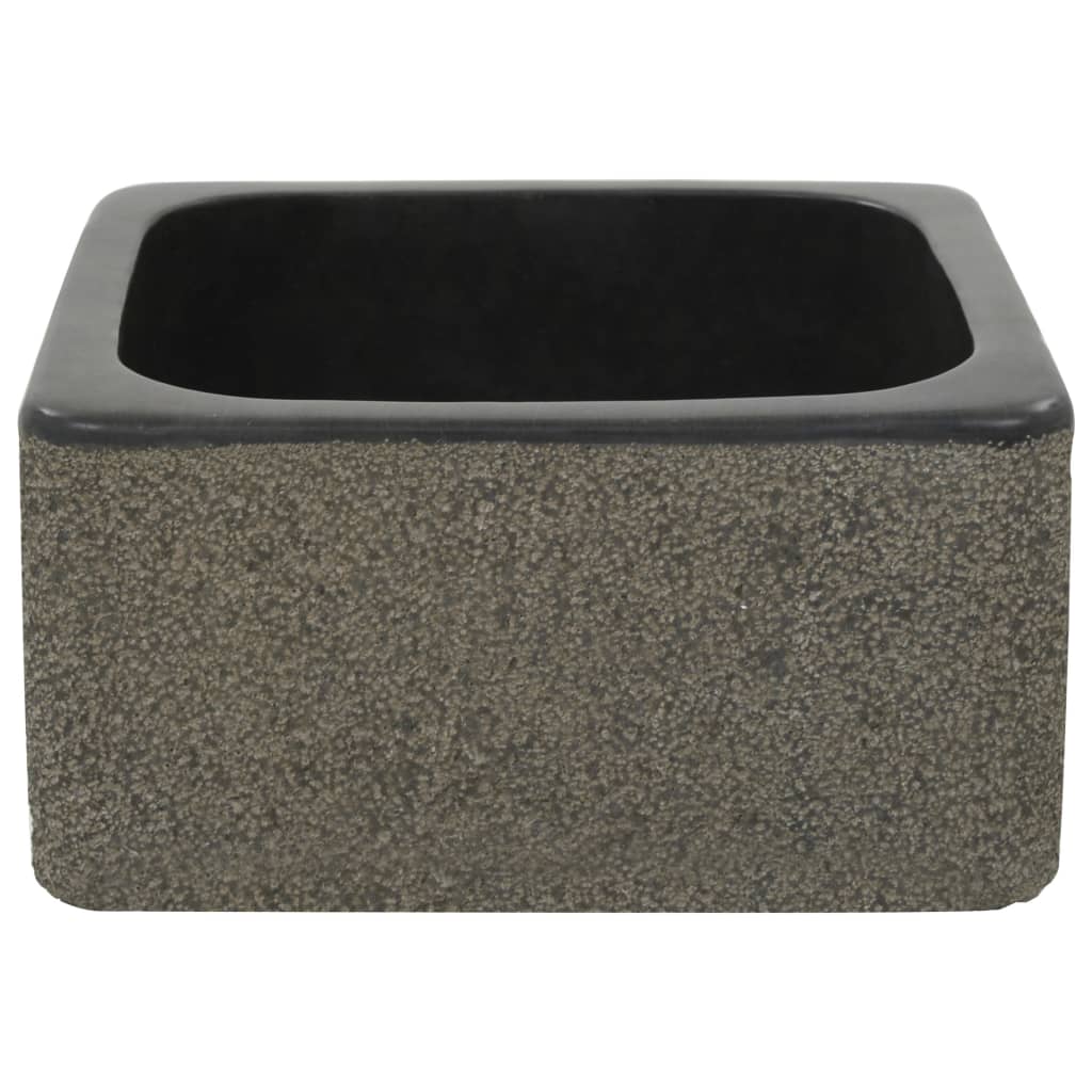 Νιπτήρας Μαύρος 30 x 30 x 15 εκ. από Riverstone - PAKOBAZAAR