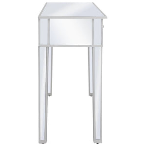 Τραπέζι Κονσόλα Καθρέφτης 106,5 x 38 x 76,5 εκ. από MDF & Γυαλί - Pakobazaar