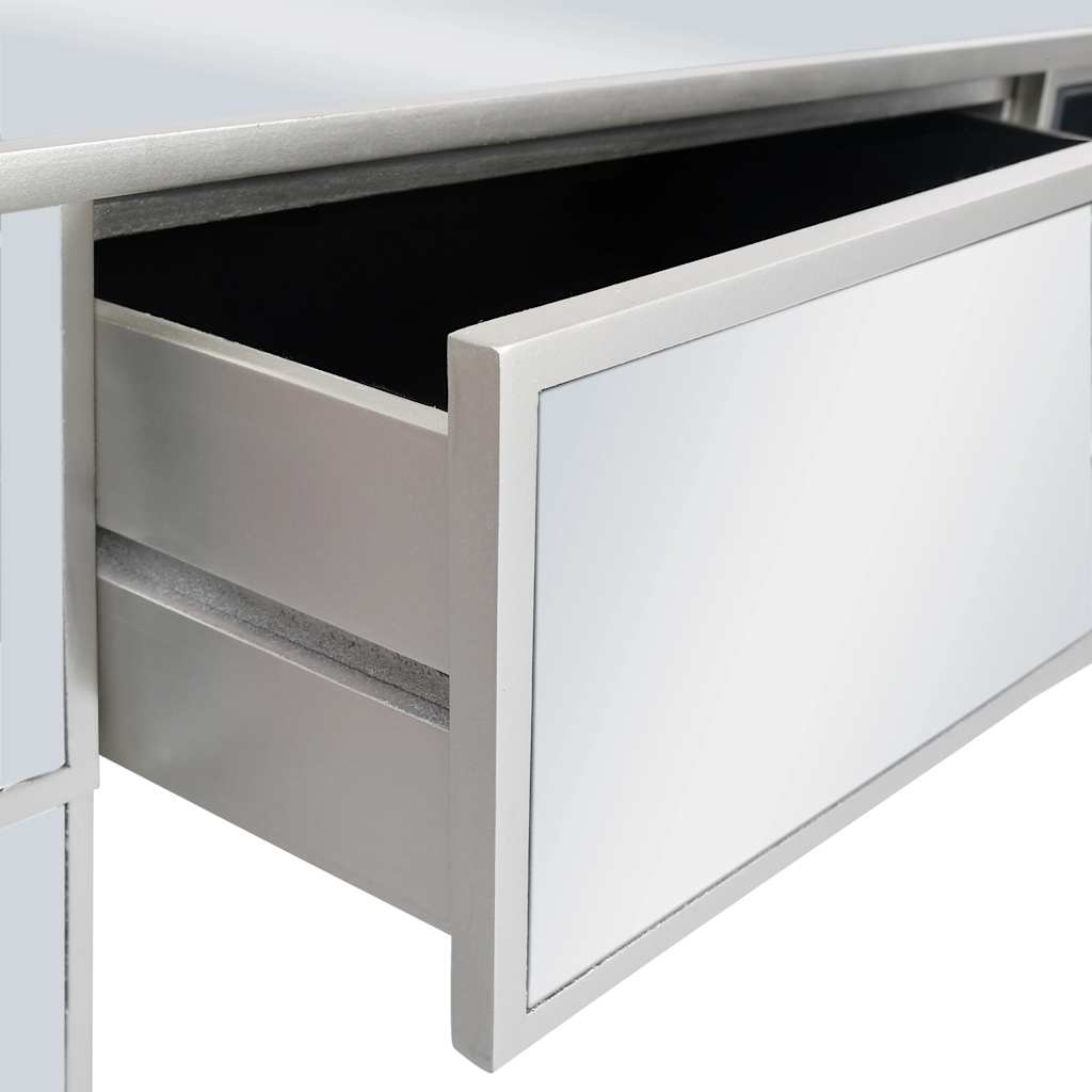 Τραπέζι Κονσόλα Καθρέφτης 106,5 x 38 x 76,5 εκ. από MDF & Γυαλί - Pakobazaar