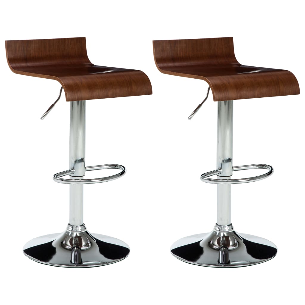Σκαμπό Μπαρ 2 τεμ. Καφέ