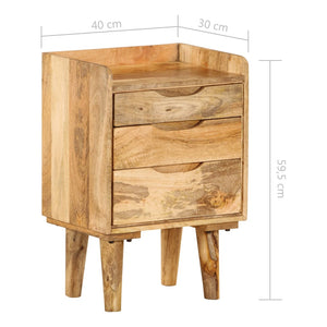 Κομοδίνο 40 x 30 x 59,5 εκ. από Μασίφ Ξύλο Μάνγκο - PAKOBAZAAR