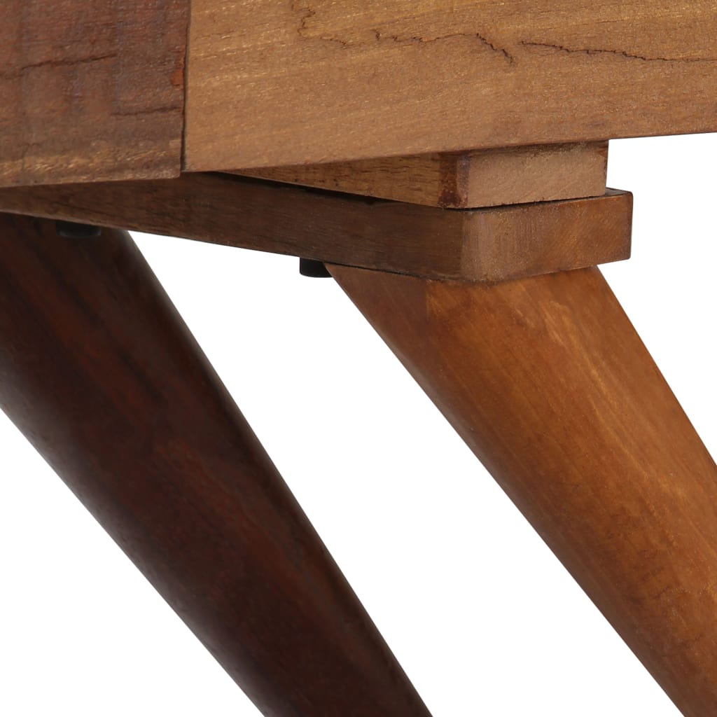 Μπουφές Καφέ 110x30x75 εκ. από Μασίφ Ανακυκλωμένο Ξύλο - PAKOBAZAAR