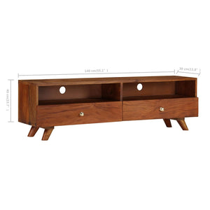 Έπιπλο Τηλεόρασης 140x30x40 εκ. από Μασίφ Ανακυκλωμένο Ξύλο - PAKOBAZAAR