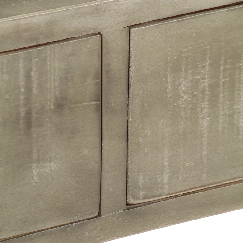 Τραπέζι Κονσόλα Γκρι / Μπρονζέ 110x35x76 εκ. Μασίφ Ξύλο Μάνγκο - PAKOBAZAAR