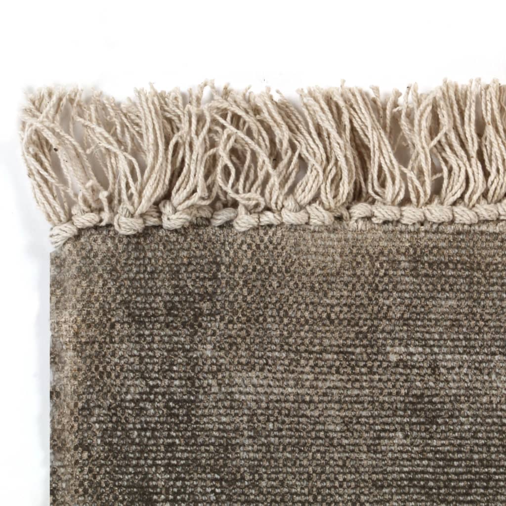 Κιλίμι Χρώμα Taupe 120 x 180 εκ. Βαμβακερό