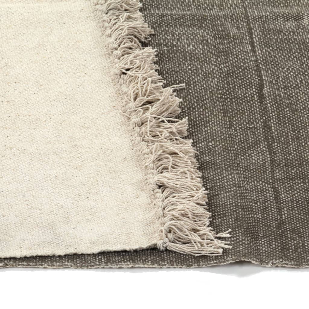 Κιλίμι Χρώμα Taupe 120 x 180 εκ. Βαμβακερό