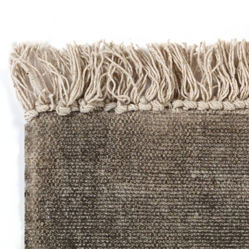 Κιλίμι Χρώμα Taupe 200 x 290 εκ. Βαμβακερό