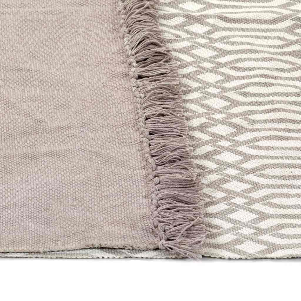 Κιλίμι με Σχέδια Taupe 160 x 230 εκ. Βαμβακερό