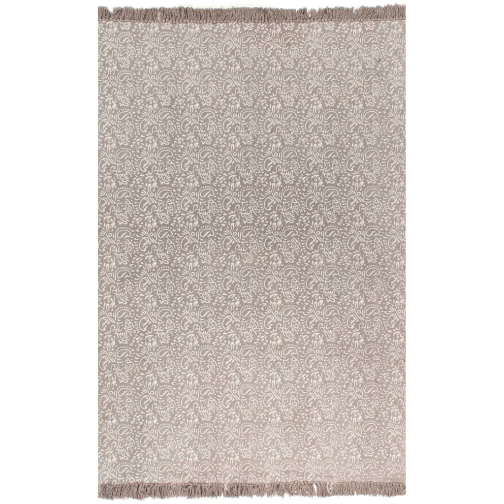 Κιλίμι με Σχέδια Taupe 120 x 180 εκ. Βαμβακερό