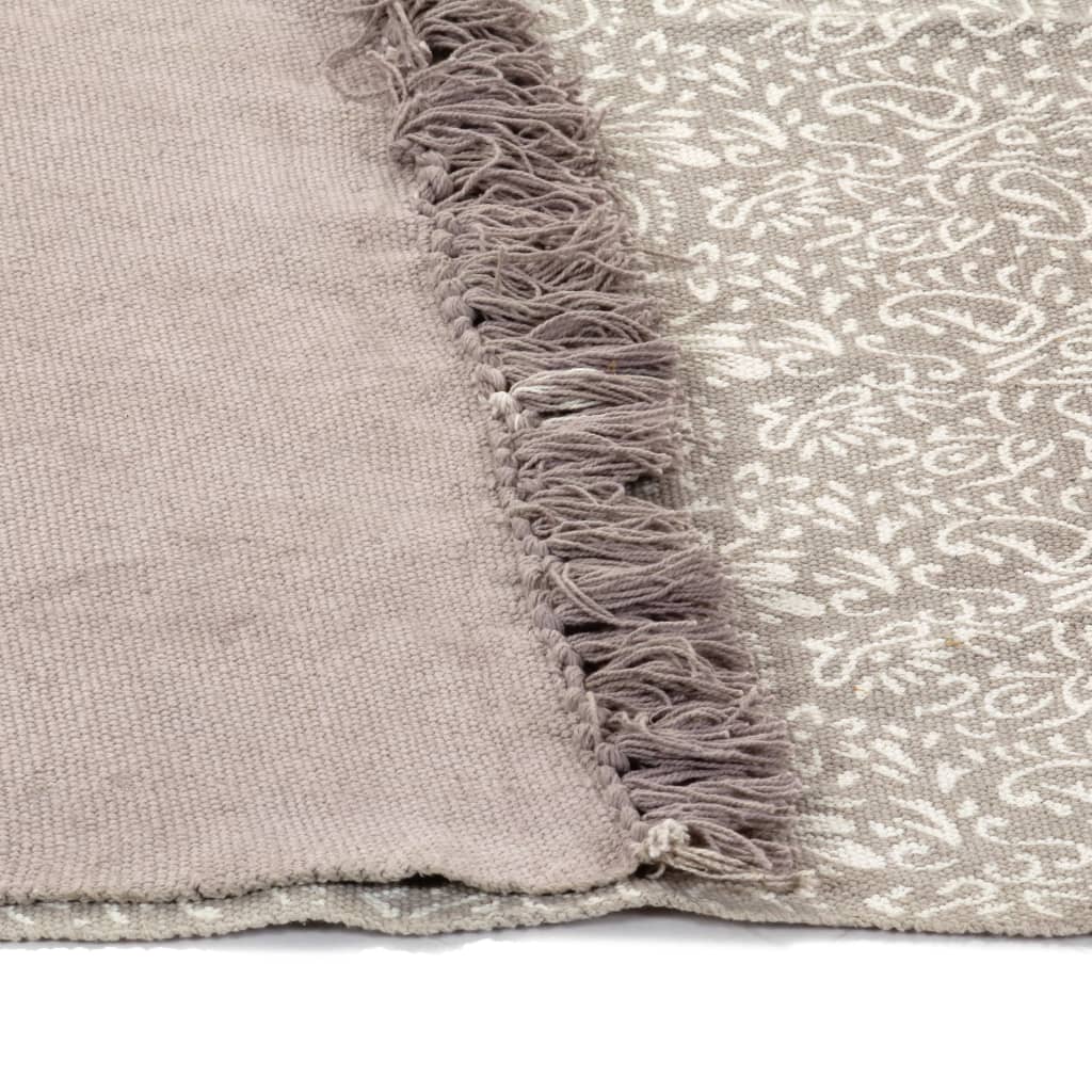 Κιλίμι με Σχέδια Taupe 120 x 180 εκ. Βαμβακερό