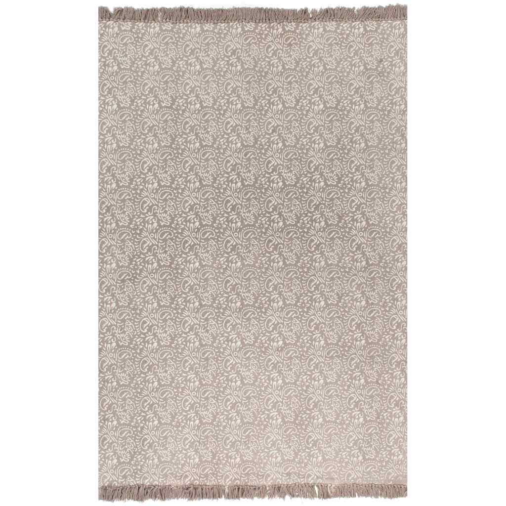 Κιλίμι με Σχέδια Taupe 160 x 230 εκ. Βαμβακερό