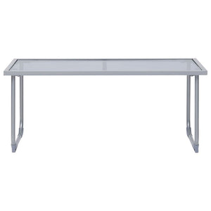 Σαλόνι Κήπου Σετ 4 Τεμαχίων Γκρι από Ύφασμα & Ατσάλι