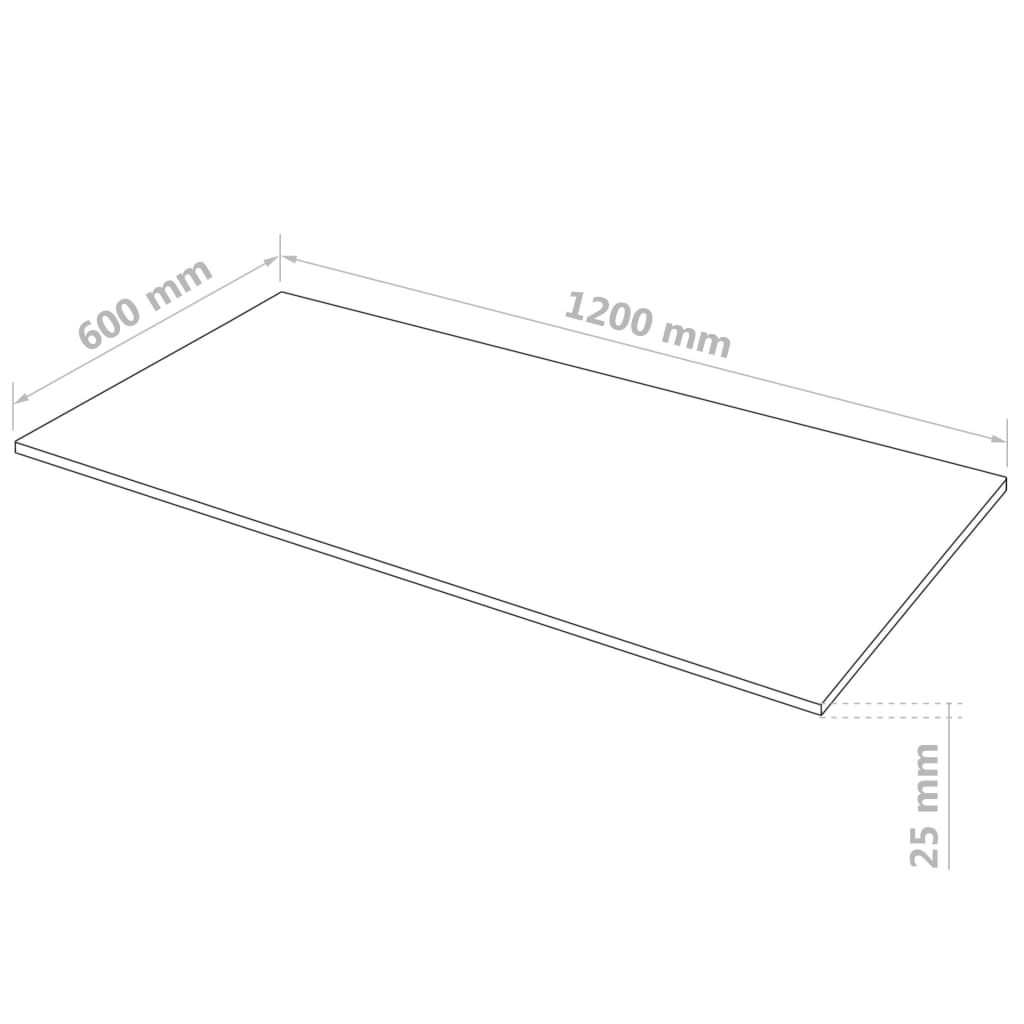 Φύλλα MDF 2 τεμ. Ορθογώνια 120 x 60 εκ. 25 χιλ.