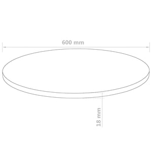 Επιφάνεια Τραπεζιού Στρογγυλή 600 x 18 χιλ. από MDF