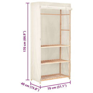 Ντουλάπα Ρούχων με 3 Ράφια 79 x 40 x 170 εκ.