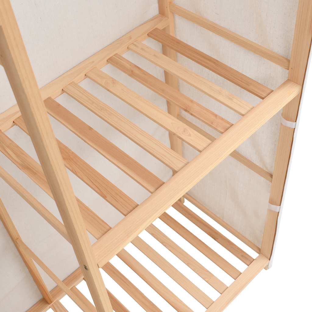 Ντουλάπα Ρούχων με 3 Ράφια 110 x 40 x 170 εκ. - PAKOBAZAAR