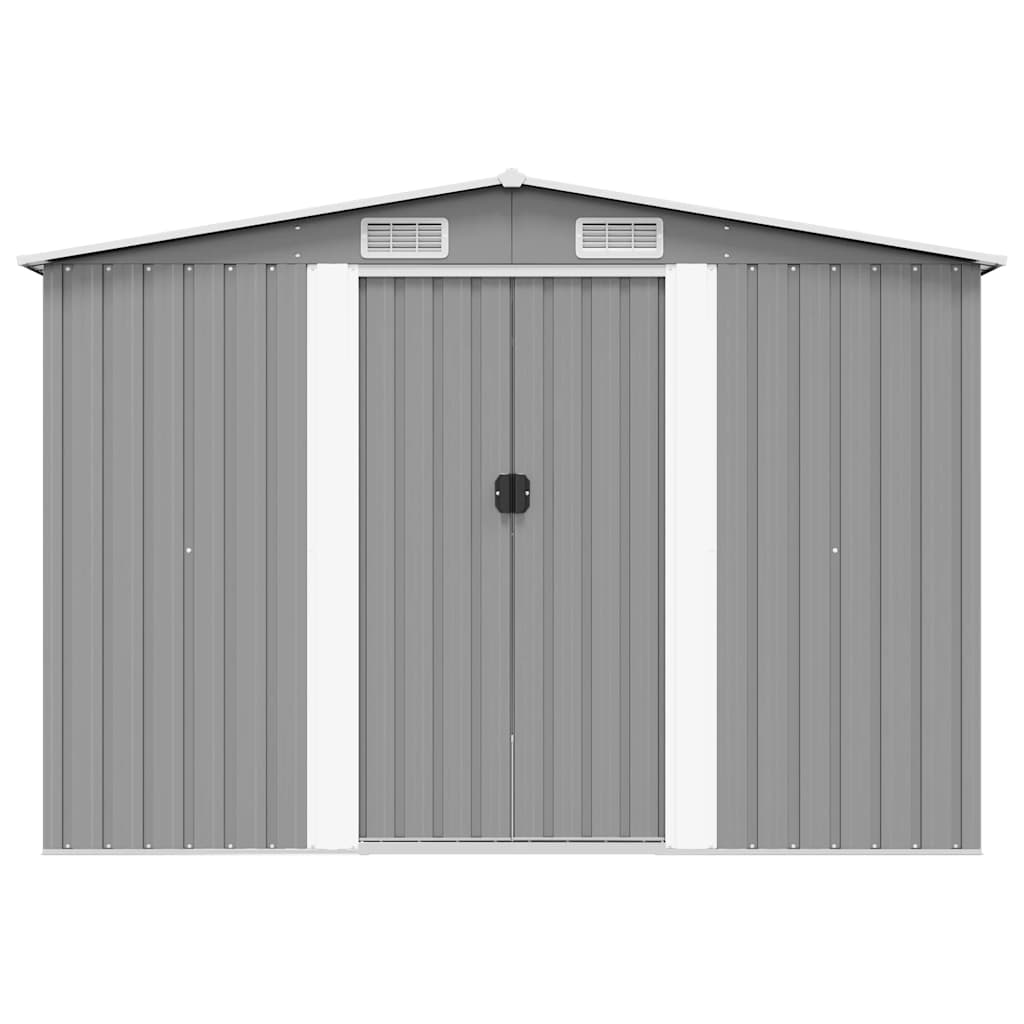 Αποθήκη Κήπου Γκρι 257 x 298 x 178 εκ. από Μέταλλο - PAKOBAZAAR
