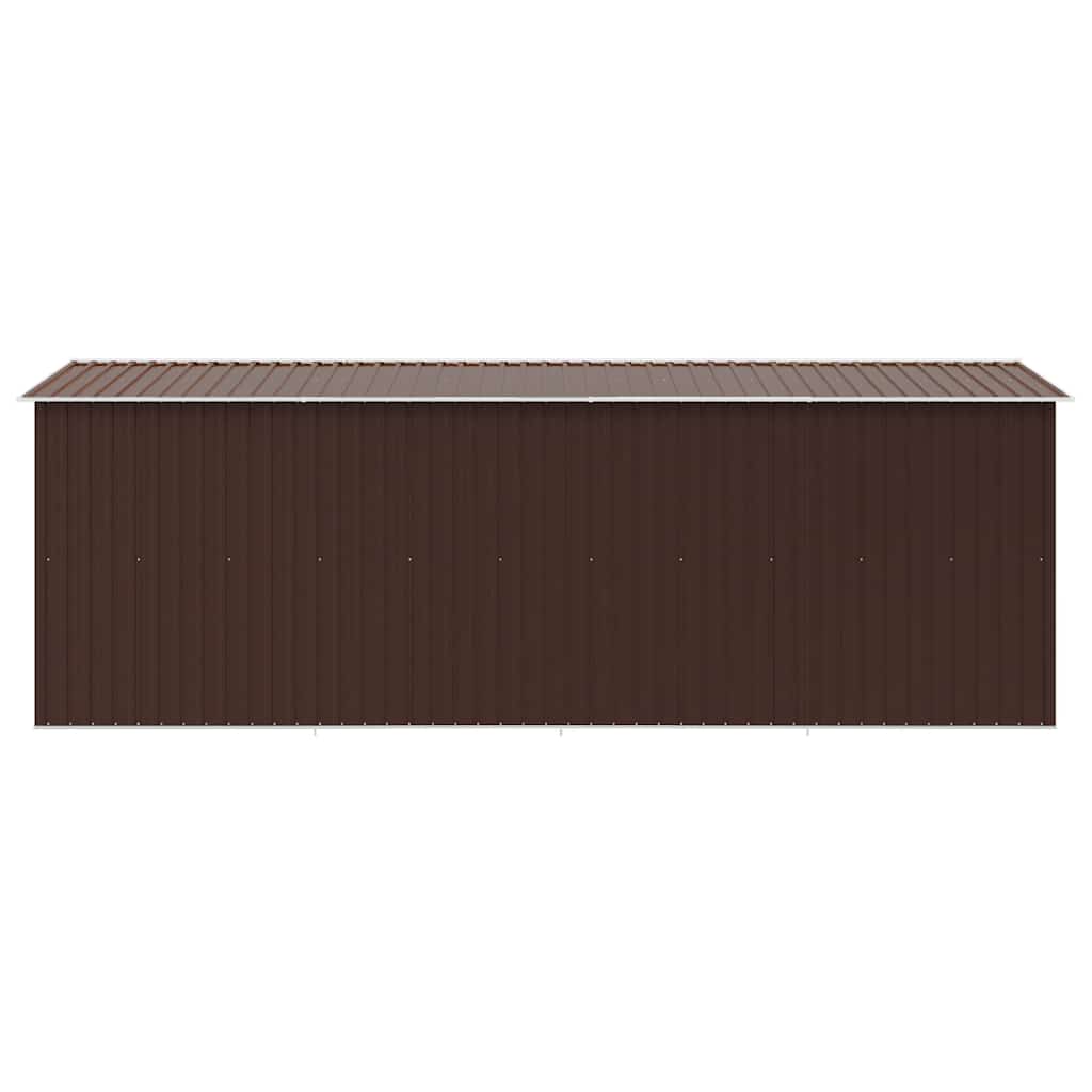 Αποθήκη Κήπου Καφέ 257 x 489 x 181 εκ. από Μέταλλο - PAKOBAZAAR