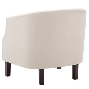 Πολυθρόνα Μπεζ Υφασμάτινη - PAKOBAZAAR