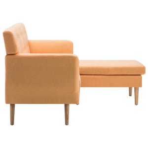 Καναπές ΓωνιακόςΠορτοκαλί 171,5 x 138 x 81,5 εκ. Υφασμάτινος - PAKOBAZAAR