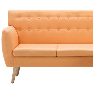Καναπές ΓωνιακόςΠορτοκαλί 171,5 x 138 x 81,5 εκ. Υφασμάτινος - PAKOBAZAAR