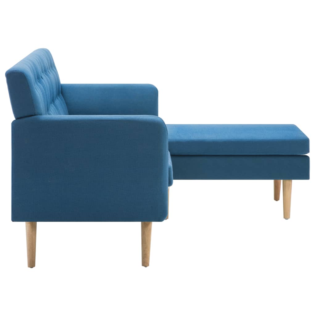 Καναπές Γωνιακός Μπλε 171,5 x 138 x 81,5 εκ. Υφασμάτινος
