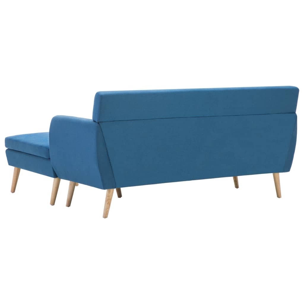 Καναπές Γωνιακός Μπλε 171,5 x 138 x 81,5 εκ. Υφασμάτινος