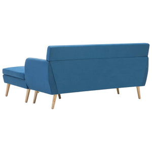 Καναπές Γωνιακός Μπλε 171,5 x 138 x 81,5 εκ. Υφασμάτινος