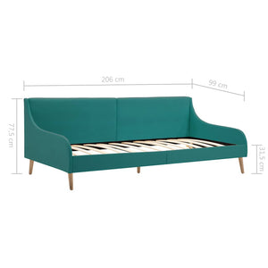 Πλαίσιο Daybed Πράσινο Υφασμάτινο
