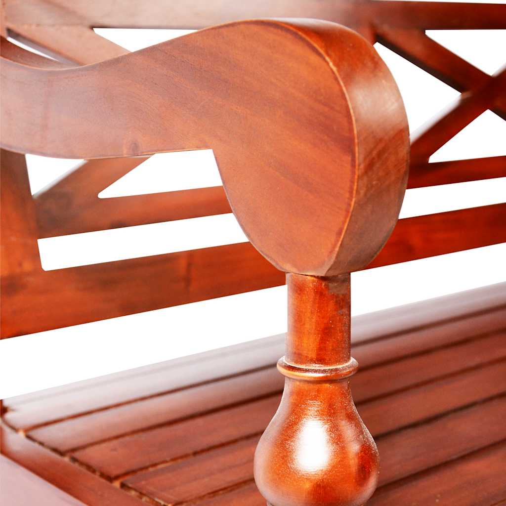 Παγκάκι Batavia Σκούρο Καφέ 136 εκ. από Μασίφ Μαόνι - Pakobazaar