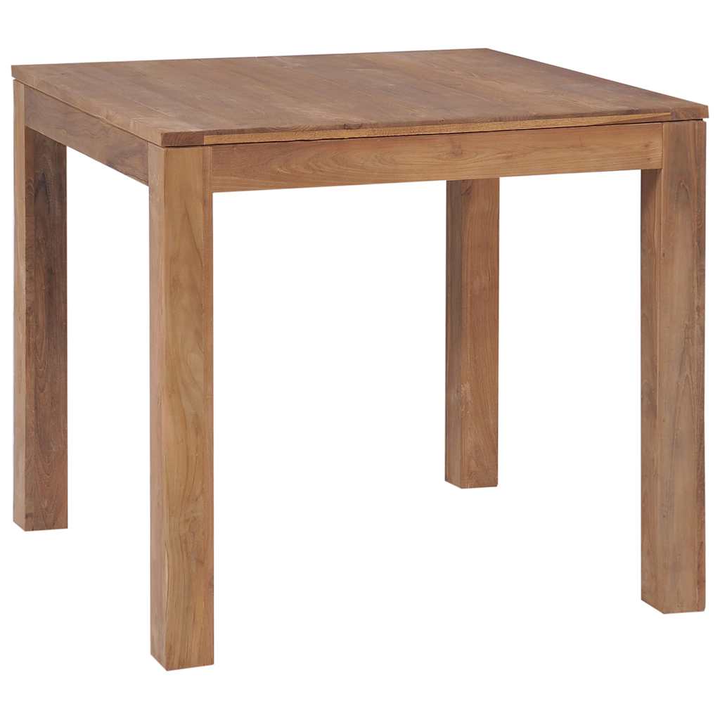 Τραπεζαρία 82 x 80 x 76 εκ. Μασίφ Ξύλο Teak / Φυσικό Φινίρισμα