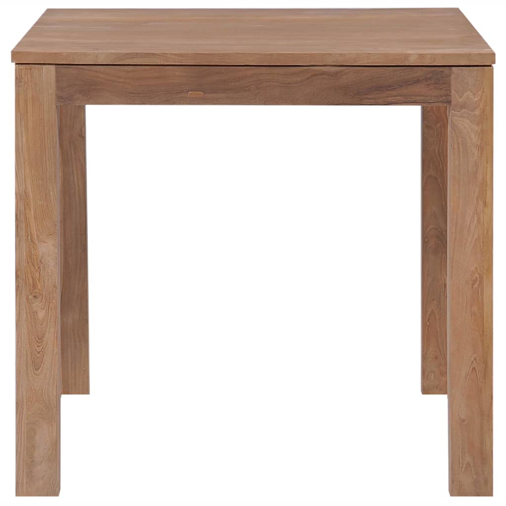 Τραπεζαρία 82 x 80 x 76 εκ. Μασίφ Ξύλο Teak / Φυσικό Φινίρισμα