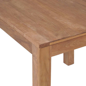Τραπεζαρία 82 x 80 x 76 εκ. Μασίφ Ξύλο Teak / Φυσικό Φινίρισμα