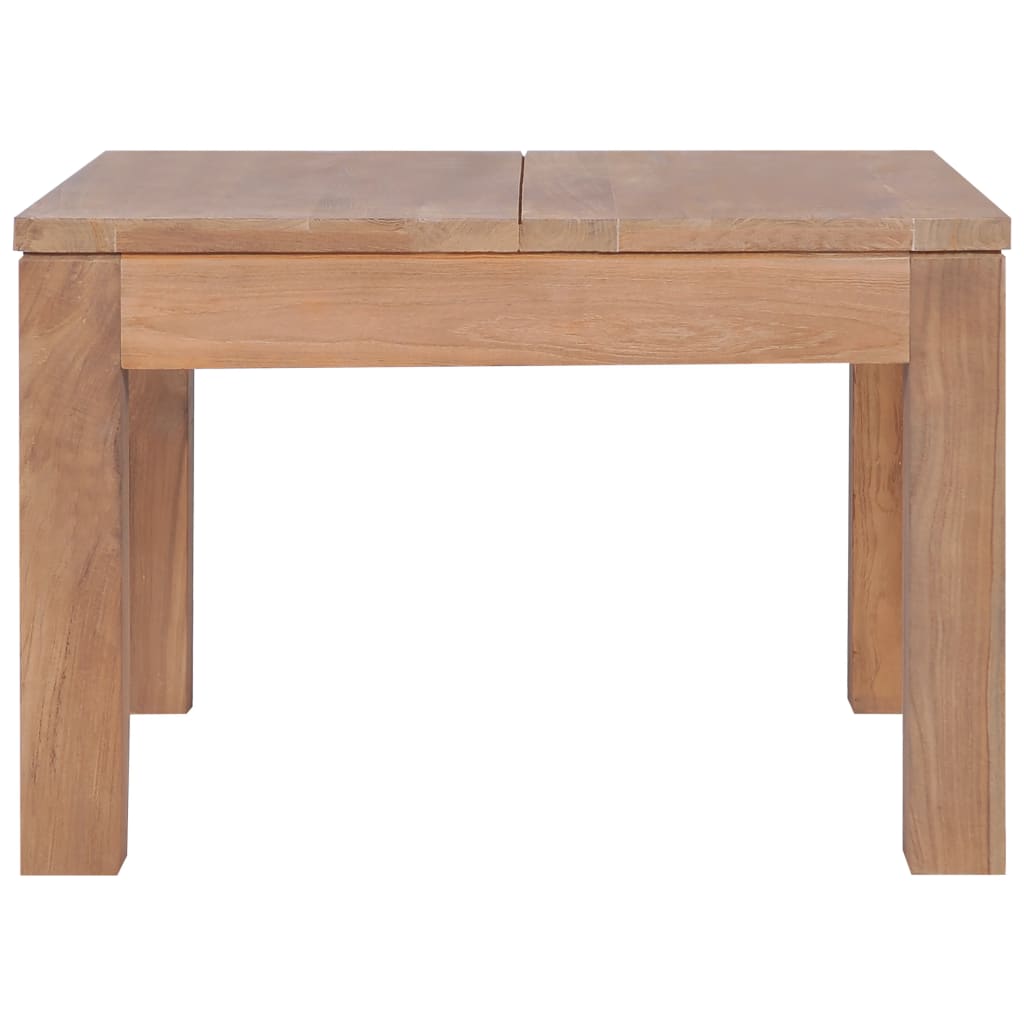 Τραπεζάκι Σαλονιού 60 x 60 x 40 εκ. Ξύλο Teak/Φυσικό Φινίρισμα - Pakobazaar