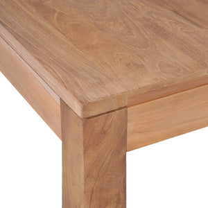 Τραπεζάκι Σαλονιού 60 x 60 x 40 εκ. Ξύλο Teak/Φυσικό Φινίρισμα - Pakobazaar