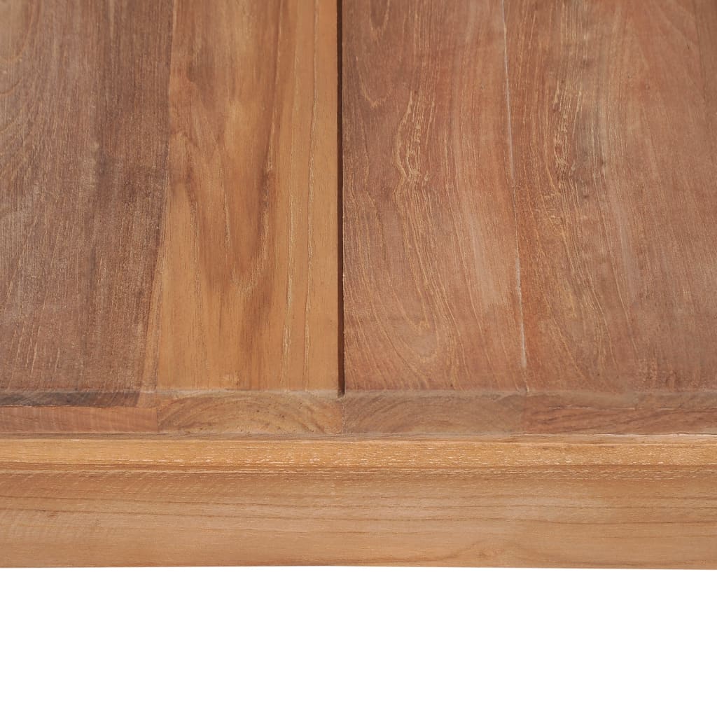 Τραπεζάκι Σαλονιού 60 x 60 x 40 εκ. Ξύλο Teak/Φυσικό Φινίρισμα - Pakobazaar