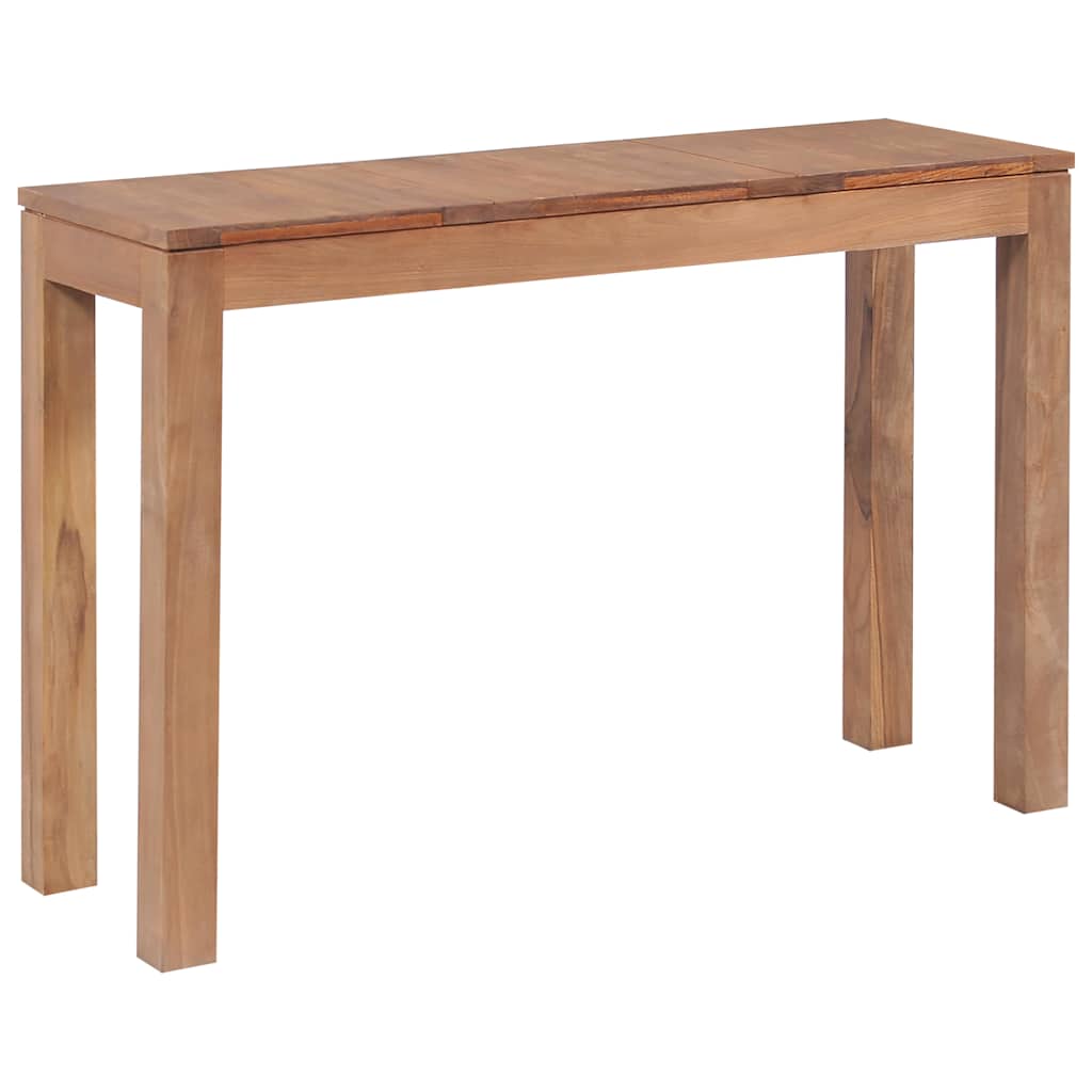 Τραπέζι Κονσόλα 110x35x76 εκ. Μασίφ Ξύλο Teak/Φυσικό Φινίρισμα