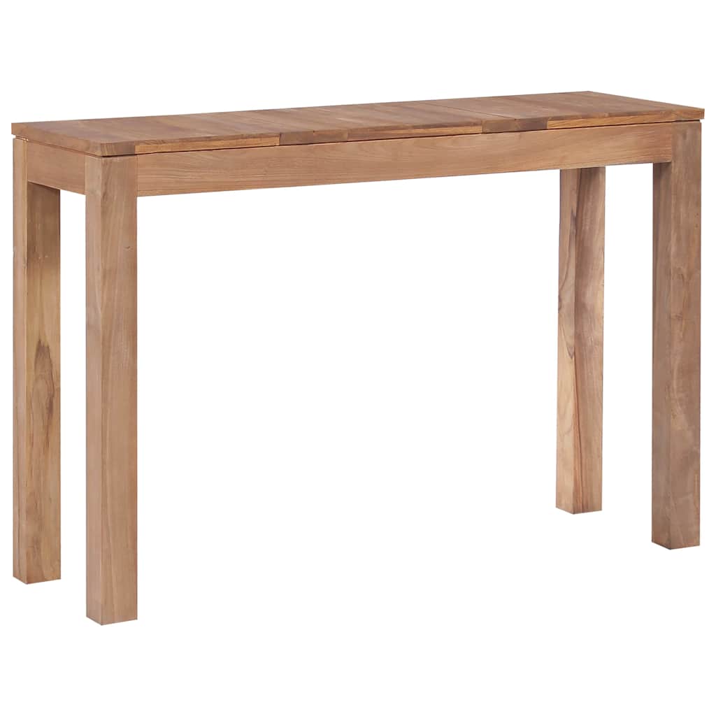 Τραπέζι Κονσόλα 110x35x76 εκ. Μασίφ Ξύλο Teak/Φυσικό Φινίρισμα