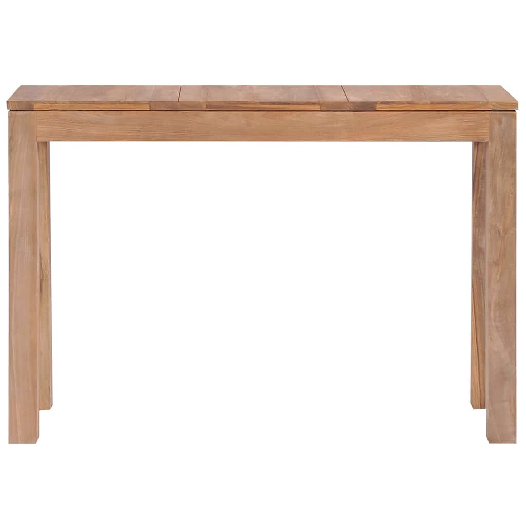 Τραπέζι Κονσόλα 110x35x76 εκ. Μασίφ Ξύλο Teak/Φυσικό Φινίρισμα