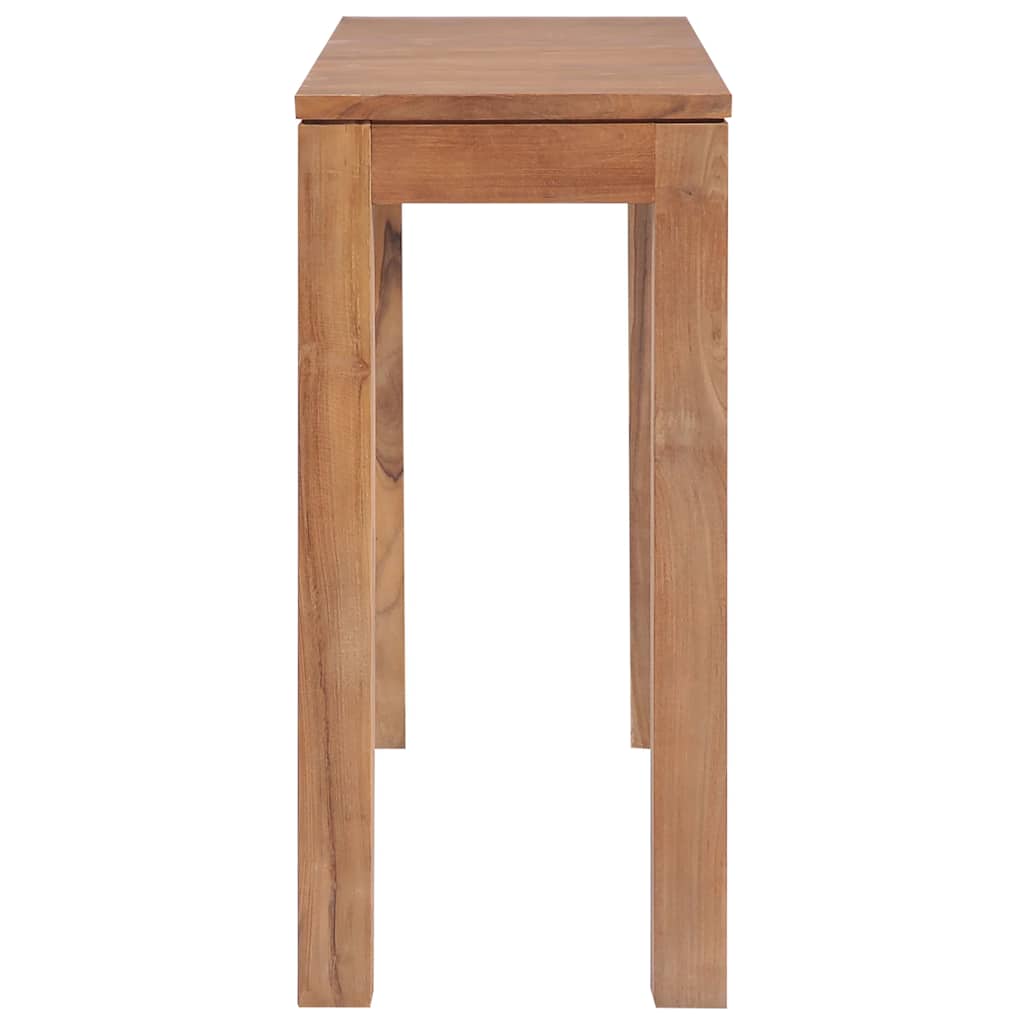 Τραπέζι Κονσόλα 110x35x76 εκ. Μασίφ Ξύλο Teak/Φυσικό Φινίρισμα
