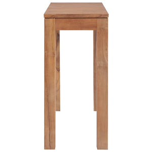 Τραπέζι Κονσόλα 110x35x76 εκ. Μασίφ Ξύλο Teak/Φυσικό Φινίρισμα
