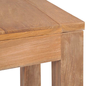 Τραπέζι Κονσόλα 110x35x76 εκ. Μασίφ Ξύλο Teak/Φυσικό Φινίρισμα