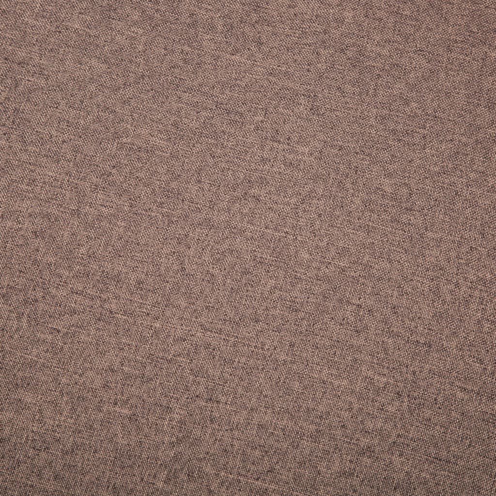 Καναπές Τριθέσιος Καφέ 172x70x82 εκ. Υφασμάτινη Ταπετσαρία - PAKOBAZAAR