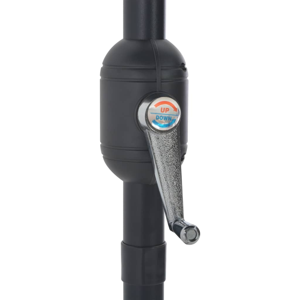 Ομπρέλα Βεράντας Ημικυκλική Χρώμα Άμμου 270x144 εκ Ιστός Αλουμ. - Pakobazaar