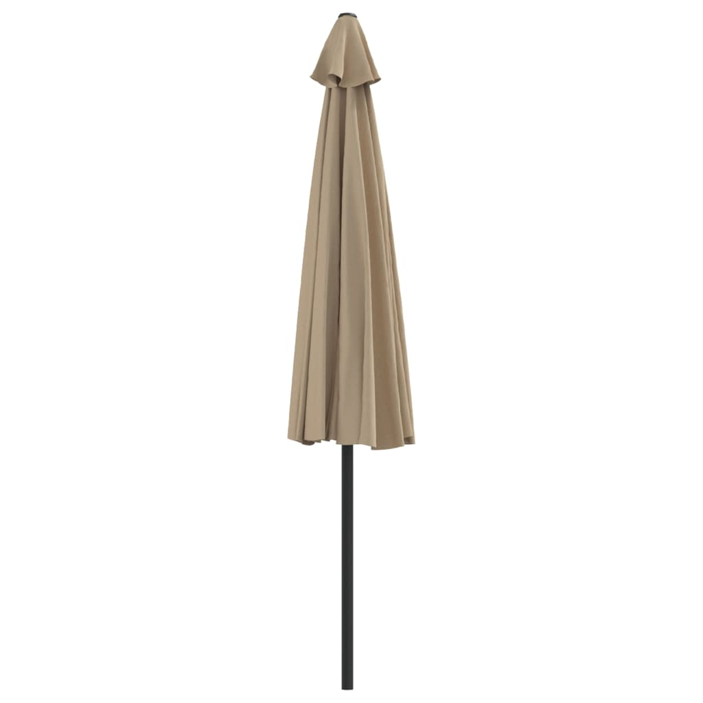 Ομπρέλα Βεράντας Ημικυκλική Χρώμα Taupe 300x155 εκ Ιστός Αλουμ. - Pakobazaar