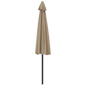 Ομπρέλα Βεράντας Ημικυκλική Χρώμα Taupe 300x155 εκ Ιστός Αλουμ. - Pakobazaar