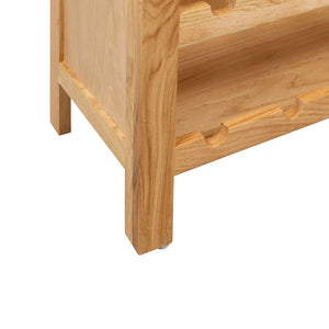 Κάβα Κρασιών 72 x 32 x 90 εκ. από Μασίφ Ξύλο Δρυός - PAKOBAZAAR