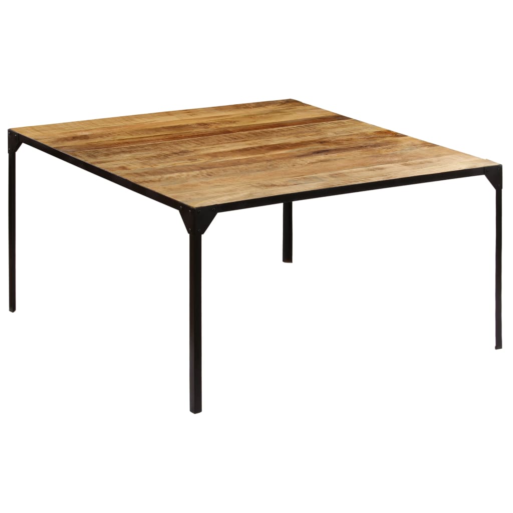 Τραπεζαρία 140 x 140 x 76 εκ. από Μασίφ Ξύλο Μάνγκο - Pakobazaar