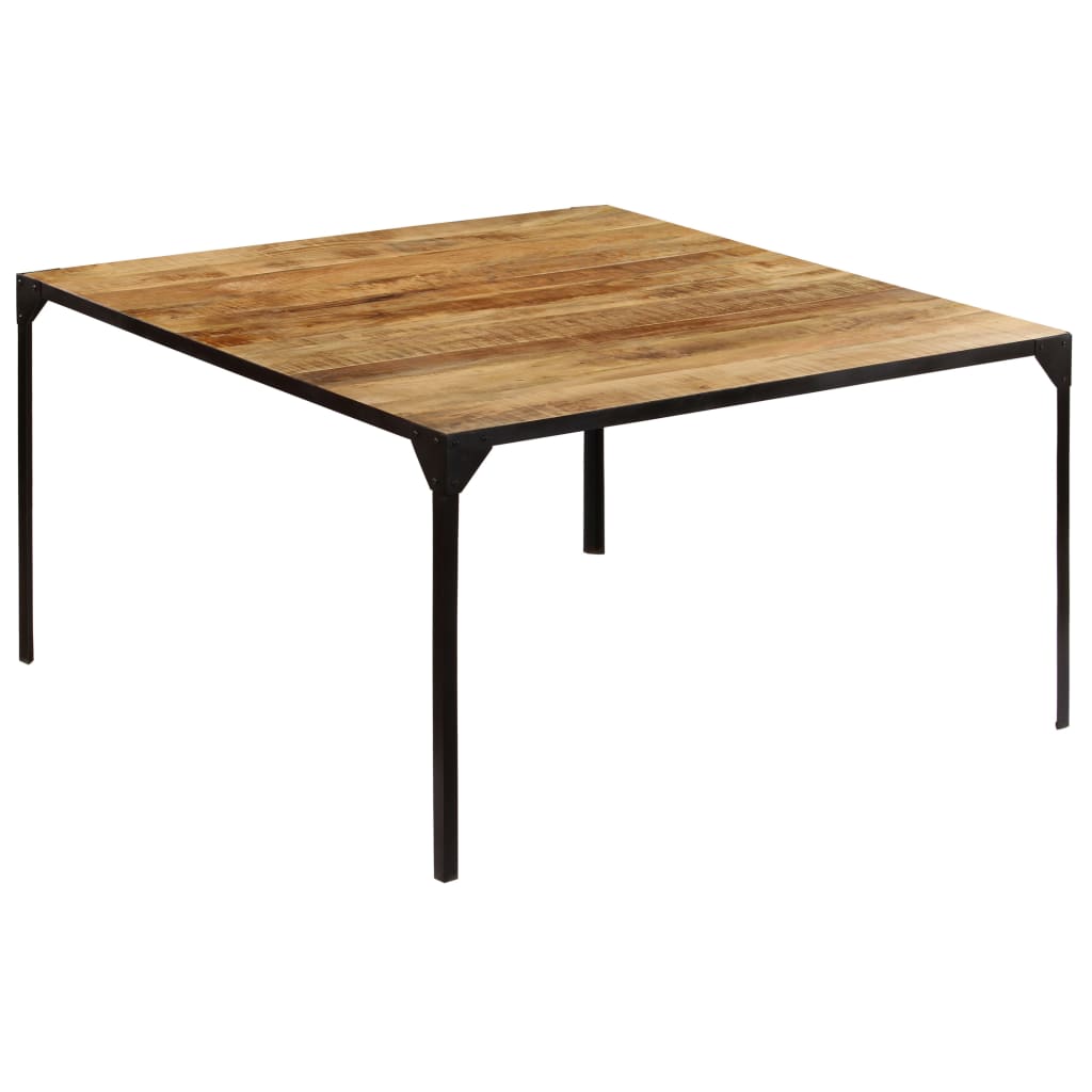 Τραπεζαρία 140 x 140 x 76 εκ. από Μασίφ Ξύλο Μάνγκο - Pakobazaar